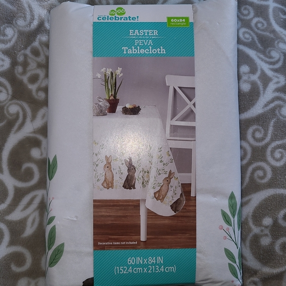 WAY TO CELEBRATE Rectangle Easter Peva Tablecloth - Picture 5 of 5